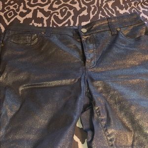 Chicos gold glitter pants